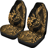 Polynesian Hawaii Car Seat Covers - Polynesian Golden Humpback Whale - Polynesian Pride