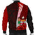 Fiji Polynesian Men's Bomber Jacket - Coat Of Arm With Hibiscus - Polynesian Pride