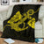 Anchor Yellow Poly Tribal Premium Blanket - Polynesian Pride