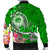 FSM Custom Personalised Men's Bomber Jacket - Turtle Plumeria (Green) - Polynesian Pride