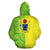 Cook Islands Zip up Hoodie Cook Islands Coat of Arms Polynesian Tattoo Half Style TH0 - Polynesian Pride
