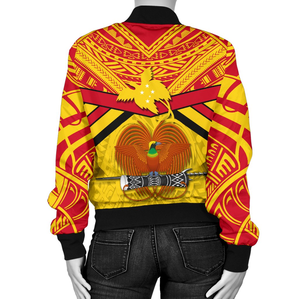 Papua New Guinea Rugby Women Bomber Jacket PNG - The Kumuls - Polynesian Pride