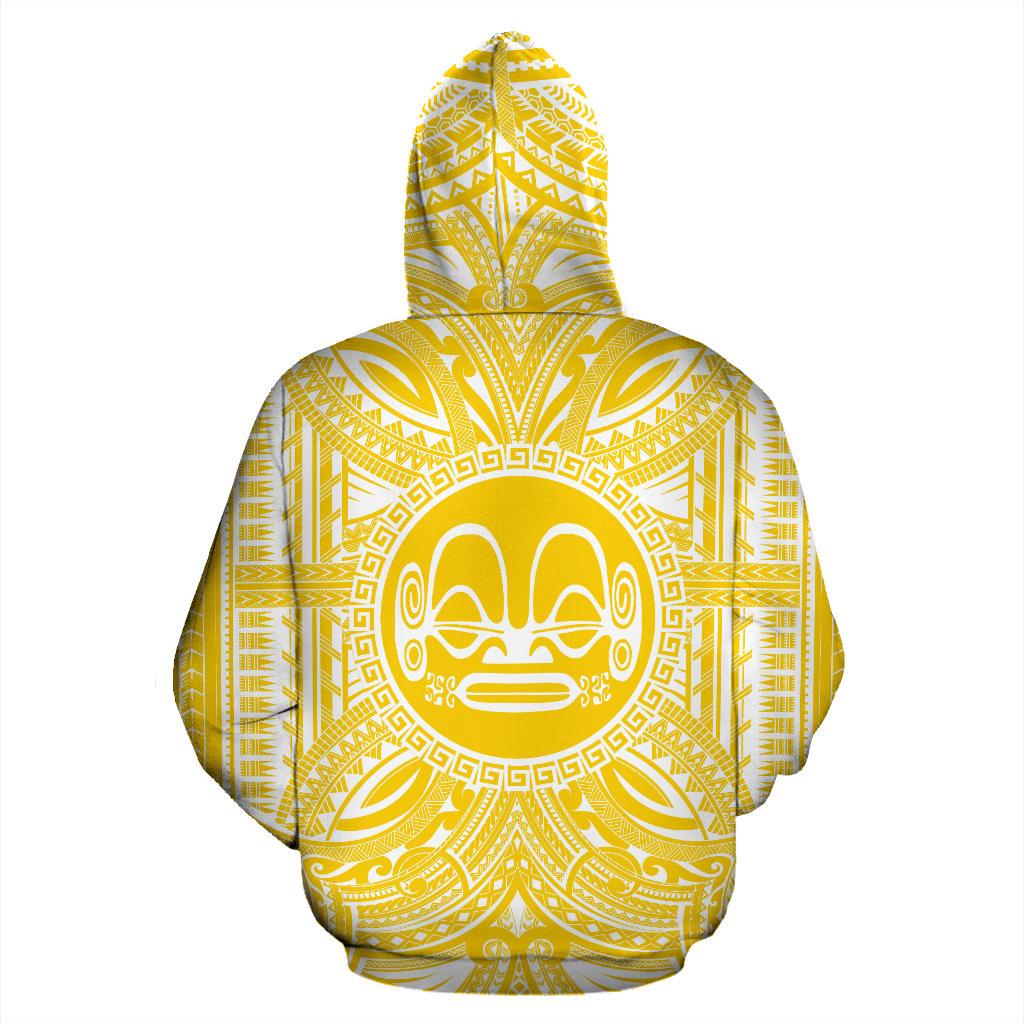 Marquesas Islands ll Over Hoodie Marquesas Islands Coat of rms Polynesian Flag Color - Polynesian Pride