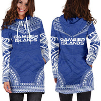 Gambier Islands Women's Hoodie Dress - Polynesian Flag Chief - Polynesian Pride