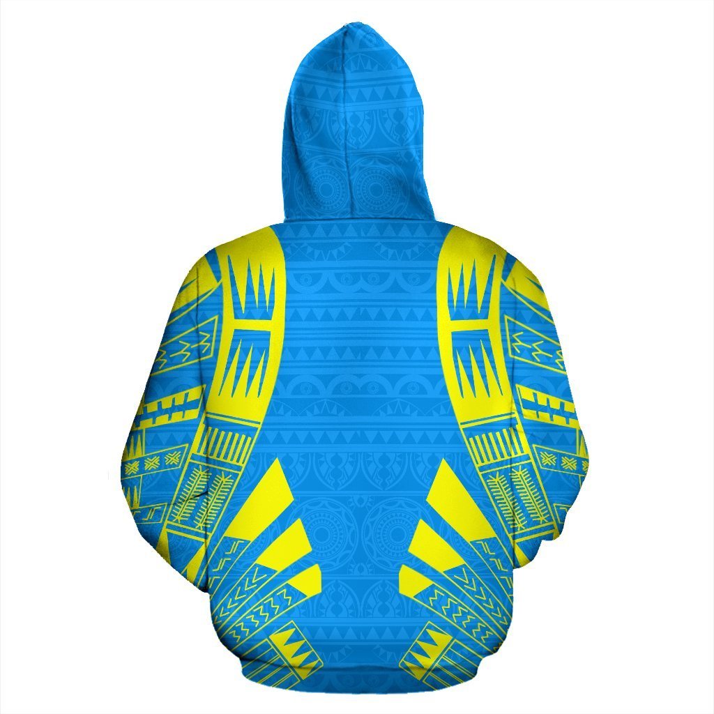 Palau All Over Zip up Hoodie Polynesian Tattoo Style - Polynesian Pride