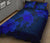 Hawaiian Whale Swim Hibiscus Polynesian Quilt Bedding Set - Blue - Polynesian Pride