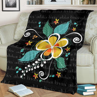 Hawaii Plumeria Livinaloha Premium Blanket - Polynesian Pride