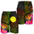 Palau Polynesian Men's Shorts - Hibiscus and Banana Leaves - Polynesian Pride