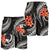 Pohnpei Micronesian Men Shorts - Black Plumeria - Polynesian Pride