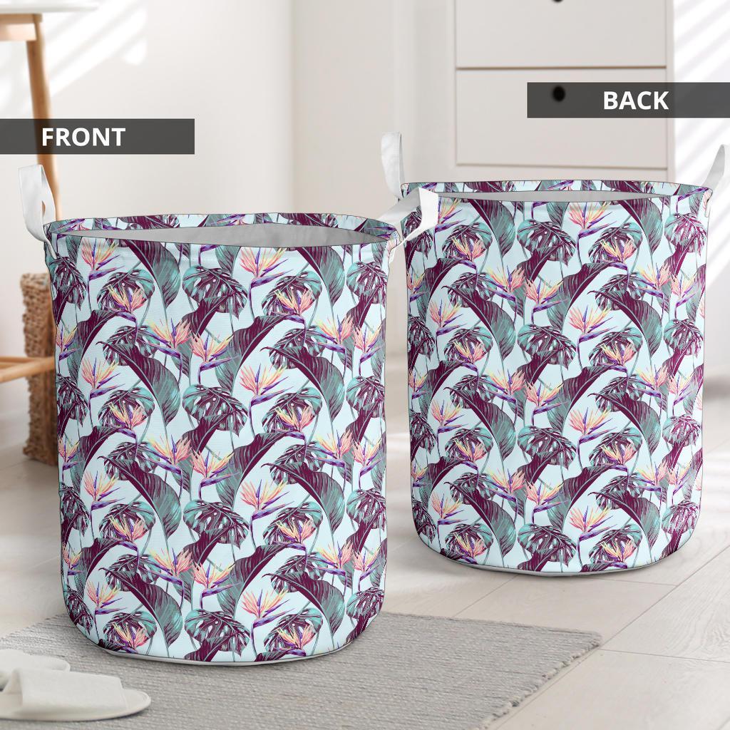 Tropical Monstera Leaf Hawaii Laundry Basket - Polynesian Pride