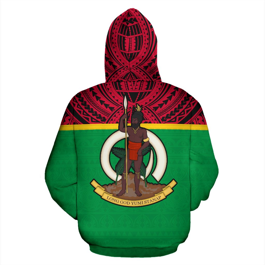 Vanuatu All Over Hoodie Polynesian Hoodie Style - Polynesian Pride