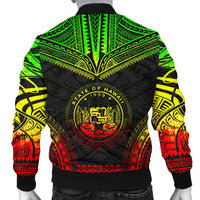 Hawaii Polynesian Chief Men's Bomber Jacket - Reggae Version - Polynesian Pride