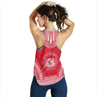 Hawaii Women's Racerback Tank - Polynesian Chief Flag Version - Polynesian Pride