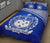 Samoa Quilt Bed Set - Samoa Coat Of Arms Blue Curve Version - Polynesian Pride