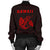Hawaii Kakau Polynesian Anchor Women's Bomber Jacket - Red - Polynesian Pride