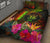 Niue Polynesian Quilt Bed Set - Hibiscus and Banana Leaves - Polynesian Pride