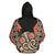 Hei Tiki With Maori Pattern Hoodie Black - Polynesian Pride