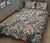 Tropical Palm Leaves And Flowers Quilt Bed Set - Polynesian Pride