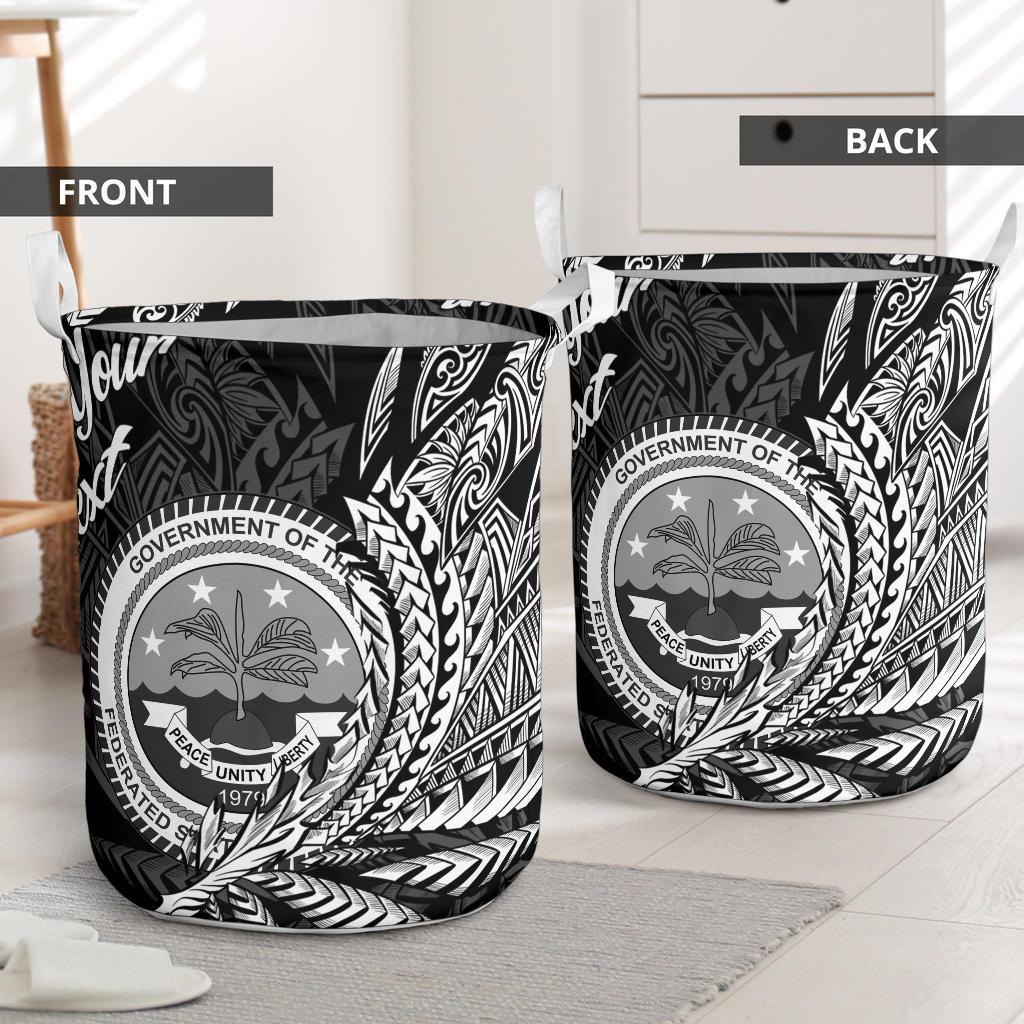 Federated States of Micronesia Laundry Basket - Custom Personalised Wings Style - Polynesian Pride