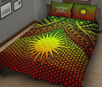 Polynesian Marshall Islands Quilt Bed Set - Reggae Vintage Polynesian Patterns - Polynesian Pride