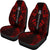 Norfolk Island Car Seat Covers - Norfolk Island Coat Of Arms Polynesian Tattoo Red - Polynesian Pride