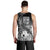 Fiji Men's Tank Top - Humpback Whale with Tropical Flowers (White) - Polynesian Pride