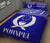 Pohnpei Micronesian Quilt Bed Set - Pohnpei Flag Blue Version - Polynesian Pride