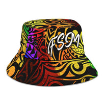 Federated States of Micronesia Bucket Hat - Rainbow Polynesian Pattern - Polynesian Pride