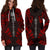 American Samoa Hoodie Dress - Polynesian Tattoo Red - Polynesian Pride