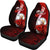 Niue Polynesian Car Seat Covers - Coat Of Arm With Hibiscus - Polynesian Pride