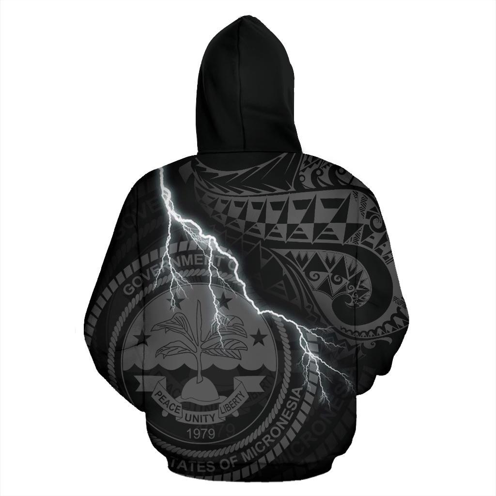 Federated States of Micronesian Zip up Hoodie Lighting Thunder - Polynesian Pride