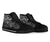 Tahiti Polynesian High Top Shoes - White Turtle Hibiscus Flowing - Polynesian Pride