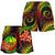 Tahiti Polynesian Women Shorts - Reggae Plumeria - Polynesian Pride