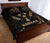 Kosrae Micronesia Quilt Bed Set - Gold Tribal Wave - Polynesian Pride