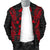 Kosrae Polynesian Men's Bomber Jacket Map Red - Polynesian Pride