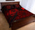 Hawaii Sea Turtle Is Swimming Toward Quilt Bed Set Red - Polynesian Pride