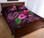 Hawaii Turtle Hibiscus Pink Simple Quilt Bed Set - Polynesian Pride