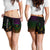 Hawaii Women's Shorts - Kanaka Maoli Rocket Style Women Black - Polynesian Pride