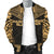 Marquesas Islands Polynesian Chief Men's Bomber Jacket - Gold Version - Polynesian Pride