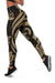 Vanuatu Women's Leggings - Gold Tentacle Turtle - Polynesian Pride