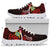 Tuvalu Polynesian Sneakers - Coat Of Arm With Hibiscus - Polynesian Pride