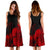 Hawaii Hibiscus Black And Red Women's Dress - Polynesian Pride