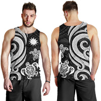 Nauru Men's Tank Top - White Tentacle Turtle - Polynesian Pride