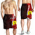 New Caledonia Polynesian Custom Personalised Men's Shorts - Coat Of Arm With Hibiscus Red - Polynesian Pride