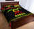 Hawaii Quilt Bed Set - Hawaii Turtle Polynesian Tattoo Black Fog Reggae Version - Polynesian Pride