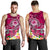 FSM Custom Personalised Men's Tank Top - Turtle Plumeria (PINK) - Polynesian Pride