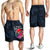 Wallis and Futuna Polynesian Men's Shorts - Tropical Flower Blue - Polynesian Pride