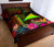 Tokelau Polynesian Personalised Quilt Bed Set - Hibiscus and Banana Leaves - Polynesian Pride