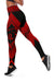 Hawaii Turtle Polynesian Red Leggings - Diamond Style - Polynesian Pride