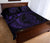 Polynesian Quilt Bed Set - Polynesian Purple Seahorse Tattoo - Polynesian Pride